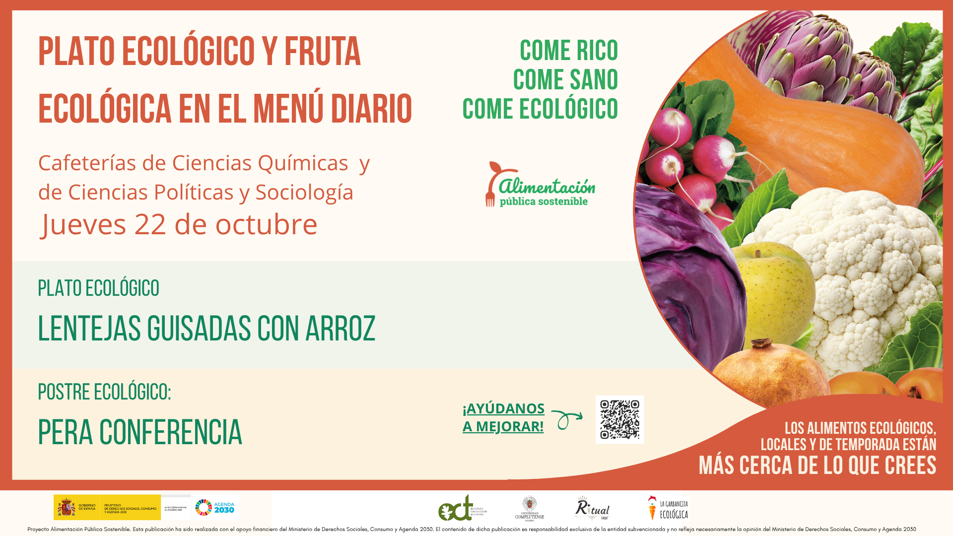 Jueves Verde, una nueva iniciativa para comer en el campus de manera rica, sana y ecológica